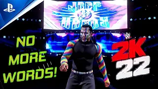 Jeff Hardy No More Words Entrance WWE 2K22 Concept! | WWE 2K20