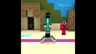 When Enderman Helps Steve Win The Squid Game Red Light Green Light | Monster School Minecraft