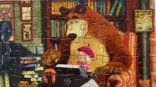 МАША И МЕДВЕДЬ - КНИГА ЖИЗНИ, СОБИРАЕМ ПАЗЛЫ MASHA AND THE BEAR | Капитошка пазлы