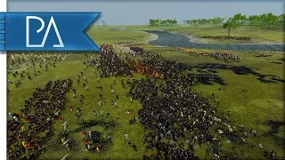 EPIC RIVER CROSSING BATTLE - Age of Vikings Total War Mod Gameplay