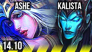 ASHE & Rell vs KALISTA & Blitzcrank (ADC) | 4k comeback, 800+ games, Godlike | EUW Master | 14.10