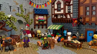 LEGO Summer Castle MOC Timelapse
