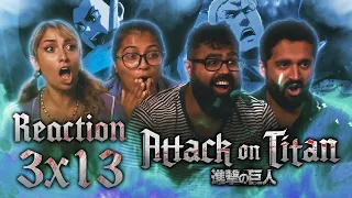 Attack on Titan DUB - 3x13 The Town Where Everything Began - Group Reaction