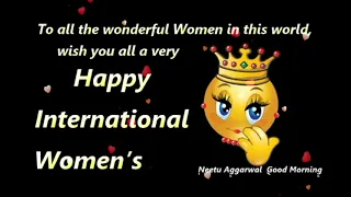 8 March,Happy Women's Day Wishes,Greetings,Whatsapp Status,Video,Sms,Happy International Women's Day