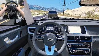 GTA 5 - 2019 KIA K5 [Steering Wheel gameplay]