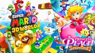 Super Mario 3D World + Princess Peach Showtime - Full Game Walkthrough