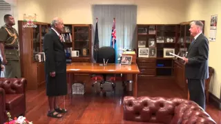 Fijian President receives credentials from the Ambassador of Switzerland to Fiji