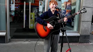 Meet Grafton Streets Newest and Youngest Busker 12 year old Fionn Whelan with Ed Sheerans "Perfect"