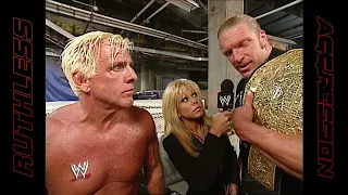 Terri interviews Ric Flair after losing his match | WWE RAW (2002)