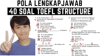 Tips LENGKAP Jawab 40 Soal TOEFL Structure