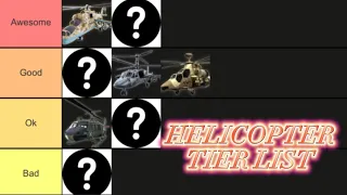 War Tycoon Helicopter Tier List! (Roblox War Tycoon)