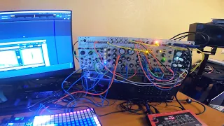 OXI One, Nord Drum & eurorack modular - rehearsing the patterns