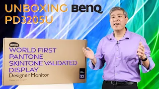 Unboxing BenQ Pro Design PD3205U world first Pantone Skintone Validated Display!