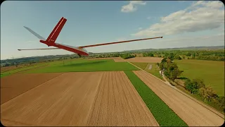 A Glider's Journey from Launch to Landing - Relaxing FPV Flight Experience with Hans Zimmer Music