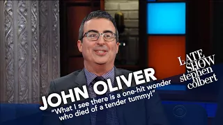 John Oliver And Stephen Make Wax Presidents Fight To The Death