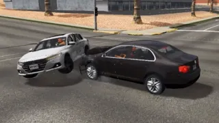 Satisfying realistic Car Crash In BeamNG Drive!