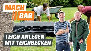 Teich anlegen mit Fertigbecken | OBI