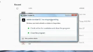 How to adobe reader has stopped working error solution | Fix adobe reader error stopped working 2021