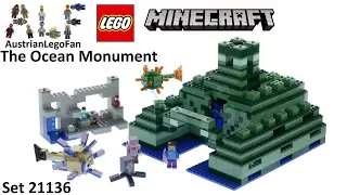 Lego Minecraft 21136 The Ocean Monument - Lego Speed Build Review