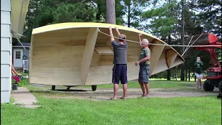 Flipping our 18' Sailboat