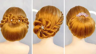 3 Kiểu búi tóc đẹp dễ làm ai cũng làm được| Easy braid hairstyle| Hairstyle| Coiffures simples