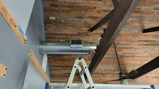 Part one, Spiral duct install.. in our gameroom/poolhouse project.