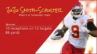 JuJu Smith-Schuster WR Kansas City Chiefs | Every play | 2022 | Week 9 vs Tennessee Titans