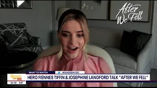 Josephine Langford and Hero Fiennes Tiffin for Fox'5  After We Fell