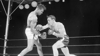 Sugar Ray Robinson vs Carmen Basilio 1 // The Ring Fight of the Year for 1957 (Highlights)