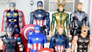 8 Bonecos Capitão América, Thor, Loki, Vingadores Avengers