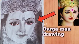 How to make draw a maa Durga | realistic tutorial for beginners in drawing | 😱✍️ @ArtistSuraj88