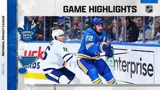 Maple Leafs @ Blues 1/15/22 | NHL Highlights