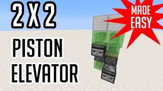 Minecraft 2x2 Elevator Made EASY