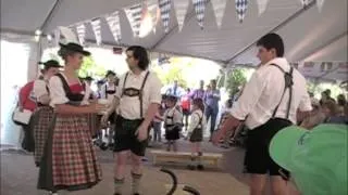 Alpine Dancers - The Bench Dance!! German Dancing!