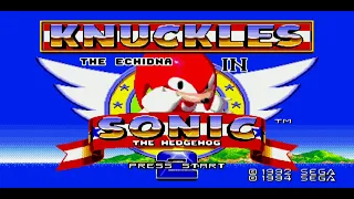 Knuckles in Sonic 2 - all unused slot's zone, Wood Zone and Hidden Palace Zone