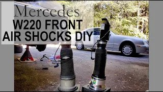 Mercedes W220 S500 S430 Front Airmatic Shocks DIY
