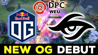 NEW OG DEBUT !! OG vs SECRET - DPC WEU DIVISION 1 DOTA 2