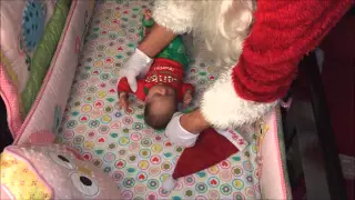 Braelyn's Santa Visit