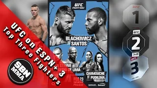 UFC on ESPN+ 3 'Blachowicz vs. Santos' Top Three Fighters To Watch