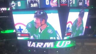 Vlog Dallas Stars vs Blue Jackets Hockey Part 2- Strange Green Guy