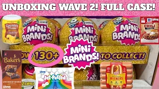 UNBOXING FULL CASE Mini Brands Series 2 WAVE 2!! Zuru 5 Surprise Blind Bag Toy Opening!!