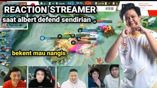 REAKSI YOUTUBER SAAT ALBERT DEFENDT SENDIRIAN-RRQ VS ALTER EGO-GRANDFINALMPL SEASON 6 MATCH 5