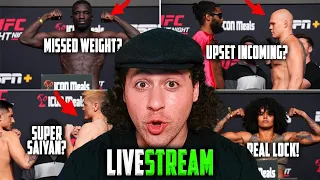 UFC VEGAS 91 WEIGH IN REACTION! ONAMA MISSED WEIGHT? SILVA LOOKED TERRIFYING! - LIVESTREAM QNA