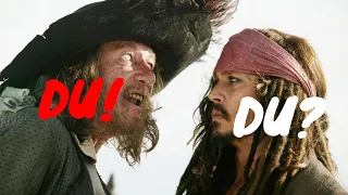 4 Minuten in denen sich Captain Jack Sparrow und Captain Barbossa gegenseitig fertig machen!