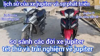 So sánh Xe jupiter mx và jupiterFi,lịch sử và sự phát triển,yamaha luôn thay đổi để tồn tại