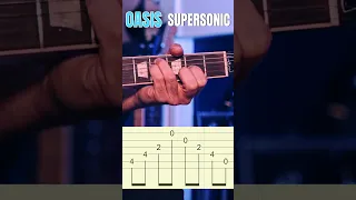 Oasis Supersonic Riff Guitar Tutorial Tabs