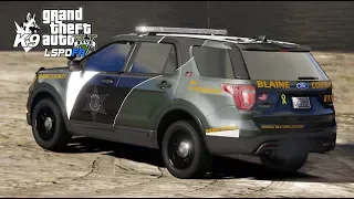 GTA 5 LSPDFR Blaine County Sheriff Office   EUP K9 0 4 2