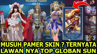 KIRAIN SIAPA PAMER SKIN , TERNYATA TOP GLOBAL SUN ! YOUTUBER PAPIBANE ?  Mobile Legends