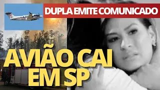 Avião CA1 em SP e notícia sobre Simone e Simaria preocupa fãs: "MEU DEUS, ELAS NÃO"