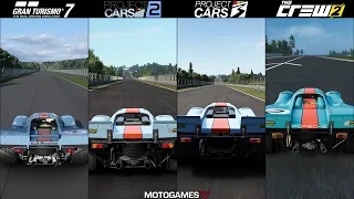 Gran Turismo 7 vs Project CARS 2 vs CARS 3 vs The Crew 2 - Porsche 917K Sound Comparison